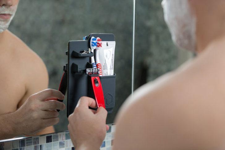 Gadgets d'Eve bricolage BADIG™_: Organisateur de salle de bain en silicone