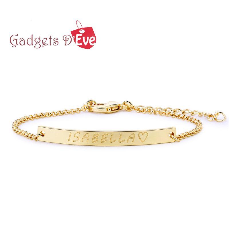 Gadgets d'Eve BRACELTEVE ™- bracelet personnalisé - Nom, Numéro , Date, Symbole