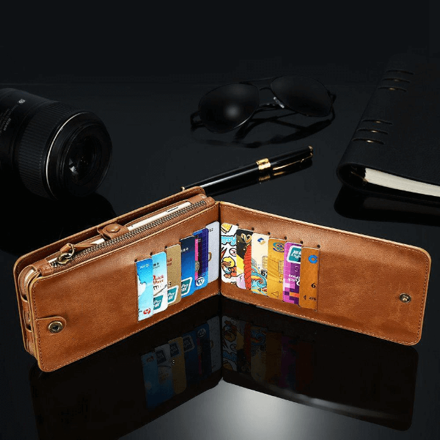 Gadgets d'Eve bijoux Étui-Housse en cuir style vintage, et portefeuille pour Iphone et Samsung