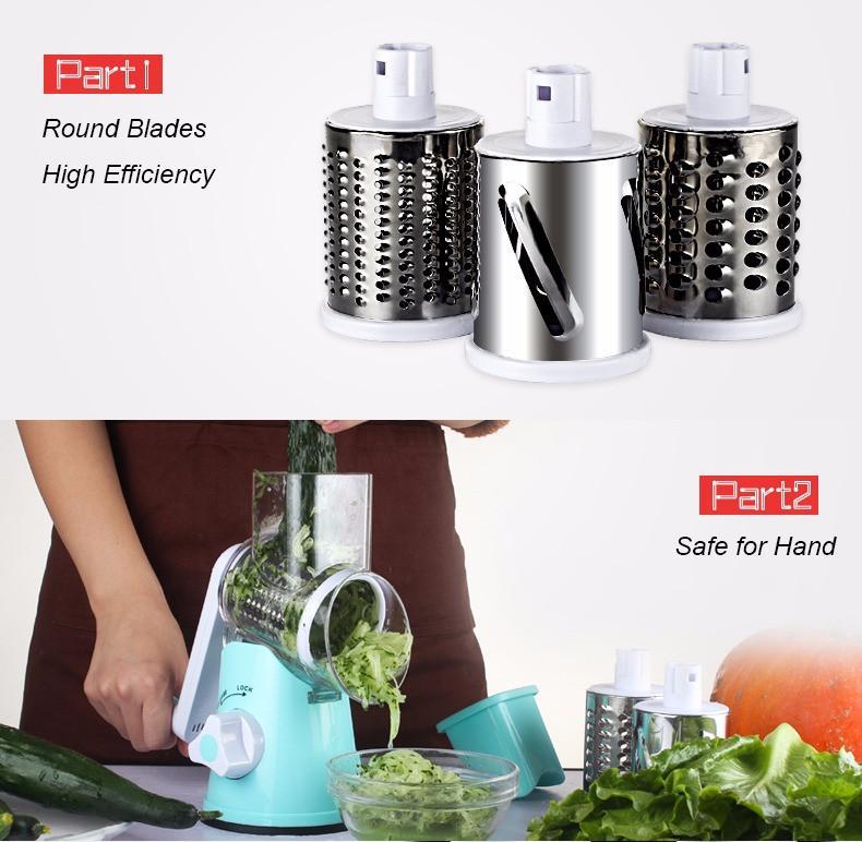 Gadgets d'Eve cuisine Râptifia™ - Râpe à légumes et fruits - multifonctions, manuelle, et inoxydable